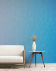 Papier Peint Géométrique - Dégradé Bleu