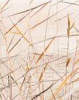 Papier peint nature - brindilles et herbes sèches dorées