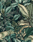 Papier Peint Feuillage - Jungle Illustrée