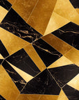 Abstract Wallpaper – Golden Geometric Marble