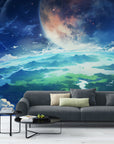 Papier Peint Illustration - Planète Vue De L’espace
