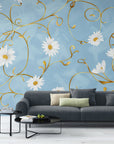 Papier Peint Floral - Marguerite Délicate