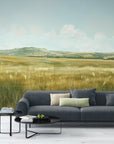 Papier Peint Paysage - Champs Et Colline