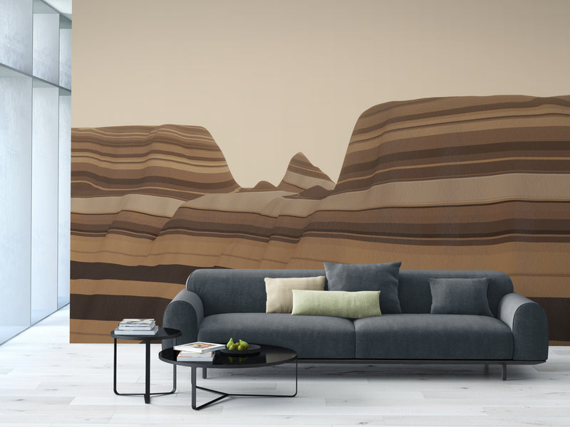 Illustration Wallpaper - Sandstone Mountain