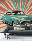 Papier Peint Rétro - Voiture Vintage