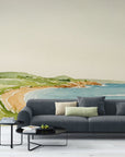 Papier Peint Aquarelle - Plage Et Bateau