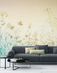 Papier Peint Illustration - Fleurs Ensoleillées