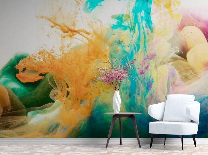 Papier Peint Abstrait - Mirage De Couleurs