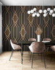 Retro Wallpaper - Art Deco Lines