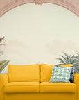 Papier Peint Vintage - Arches Et Plantes Tropicales