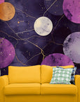 Papier Peint Art & Déco- Ciel Étoilé Violet