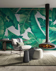 Foliage Wallpaper - Banana Leaves in Frame