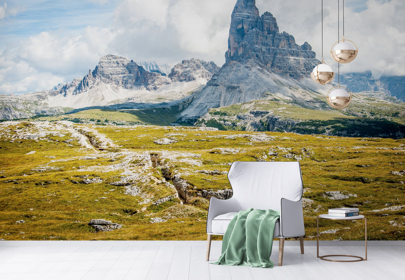 Landscape Wallpaper - Plains and Majestic Mountains