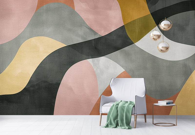 Papier Peint Abstrait - Organique Naturel