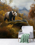 Landscape Wallpaper - Panda Autumn Forest