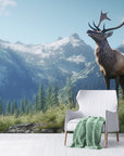 Landscape Wallpaper - Majestic Deer in the Mountains