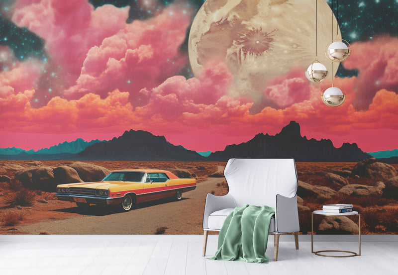 Retro Wallpaper - Celeste