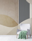 Papier Peint Minimaliste - Courbes Harmonieuses