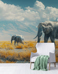 Papier Peint Paysage - Parade d'Éléphants