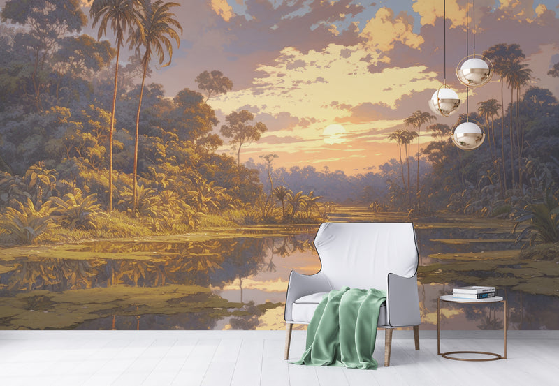 Illustration Wallpaper - Tropical Landscape