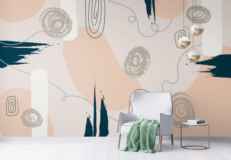 Papier Peint Minimaliste - Rêverie Rosée