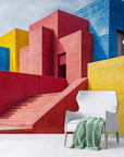 Papier Peint Paysage - Architecture Colorée