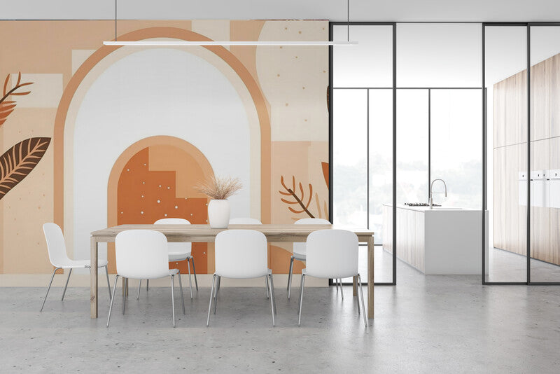Papier Peint Art & Déco - Arche Terracotta