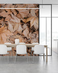 Papier Peint Nature - Feuillage Marron