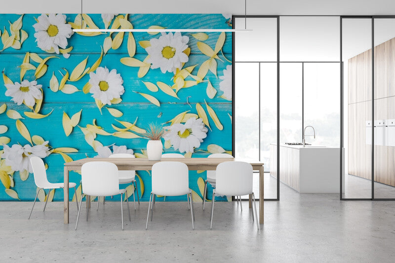 Papier Peint Moderne - Fleurs 3D