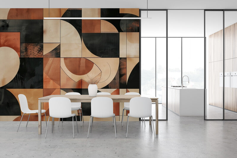 Papier Peint Art Moderne - Motif Géométrique