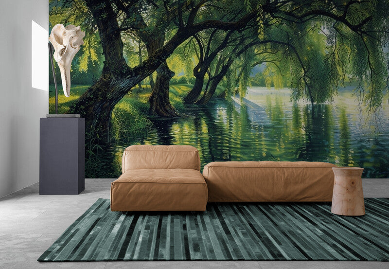 Papier Peint Nature - Arbres Au Bord De L’eau