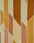 Papier Peint Géométrique - Marron Et Orange