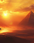 Papier Peint Coucher De Soleil - Pyramide Gizeh
