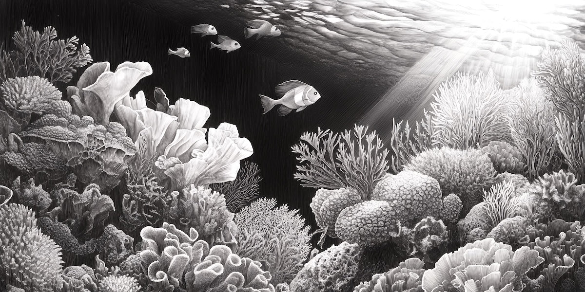 Papier peint animaux - poissons sous les tropiques