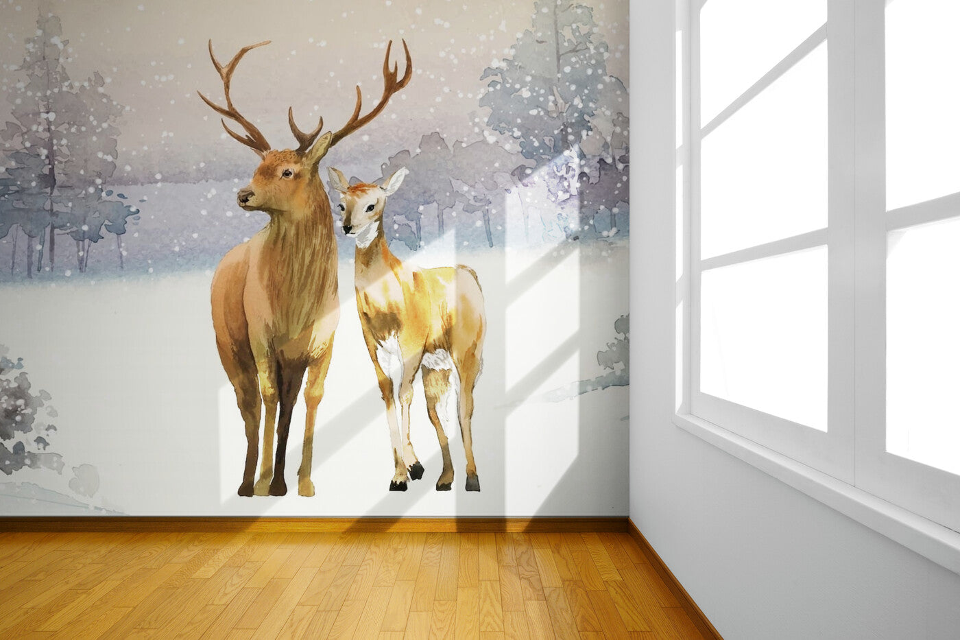 Animal Wallpaper - Deer in the Snow