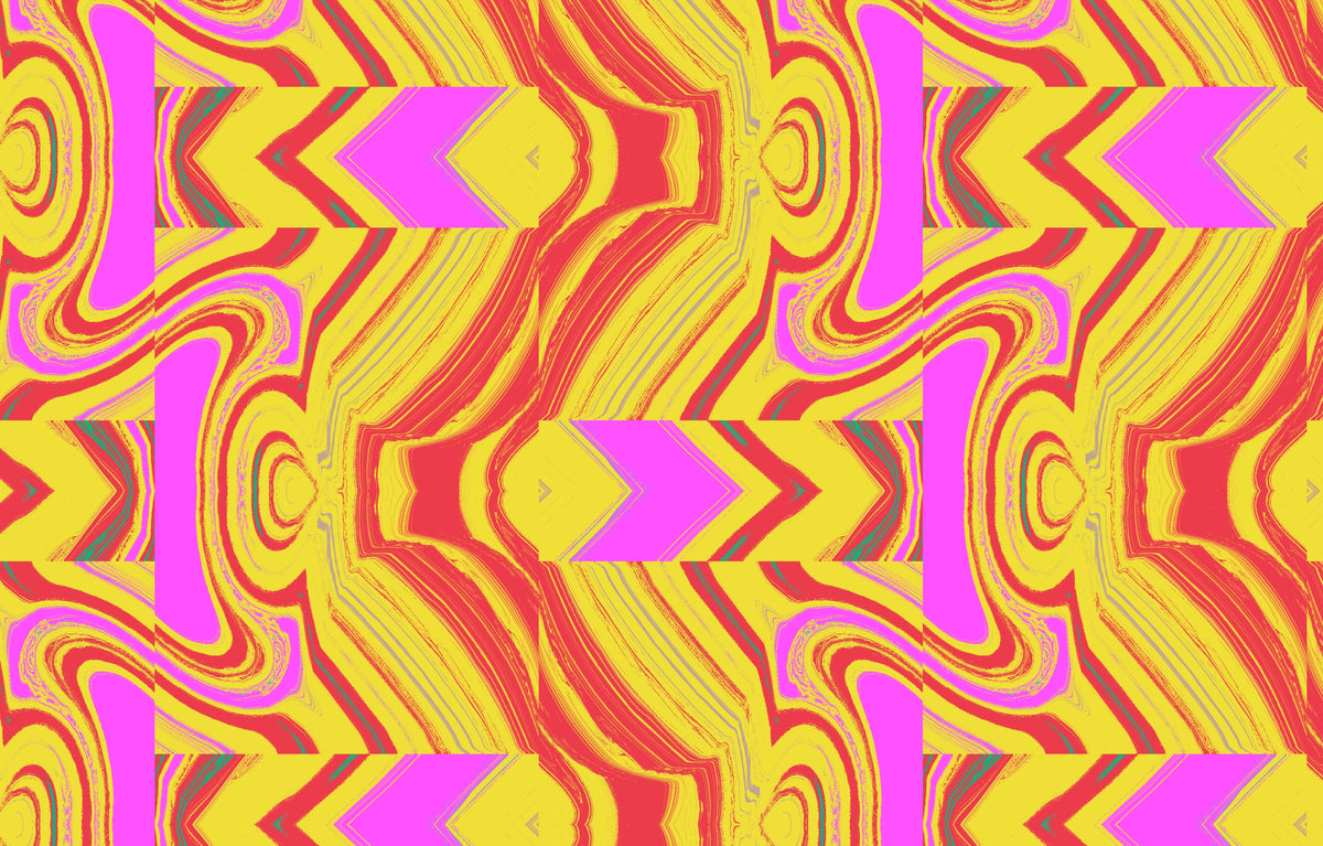 Abstraktes Tapetendesign - Lebhaftes psychedelisches Muster