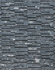 Papier Peint Imitation - Mur De Parement Gris Foncé