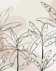 Papier Peint Vintage - Bananiers