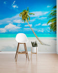 Papier Peint Tropical - Plage Et Cocotier