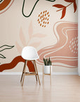 Papier Peint Abstrait - Terracotta