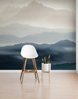 Papier Peint Abstrait - Paysage Montagneux