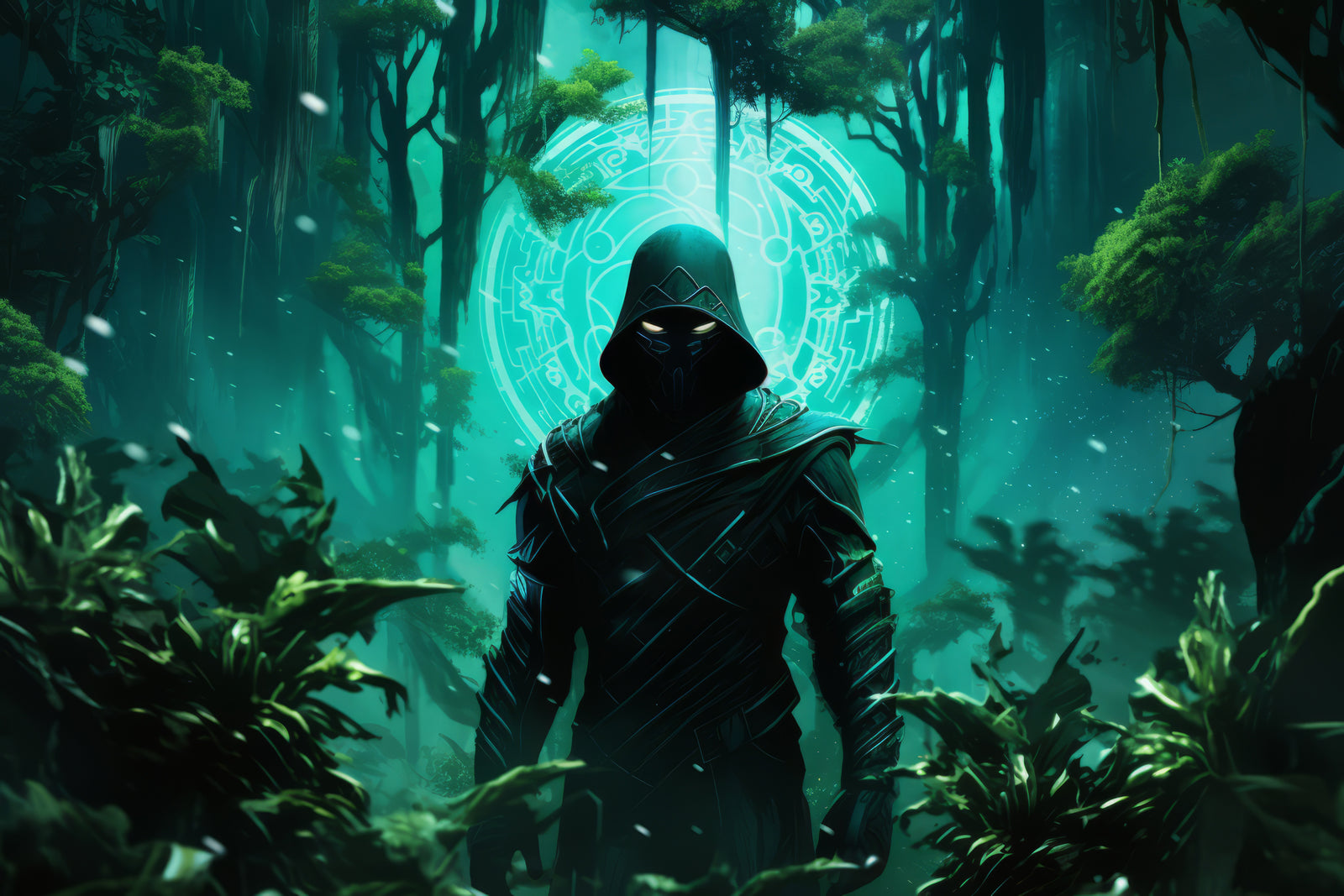 Papier Peint Fantasy - Gardien Mystique de la Forêt