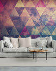 Papier Peint Abstrait - Triangles Artistiques