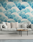 Papier Peint Japonais - Vagues Abstraites