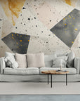 Papier Peint Géométrique - Terrazzo