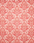 Papier peint baroque - damas classique rouge et blanc