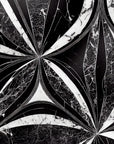 Papier Peint Géométrique - Marbre Noir Et Blanc