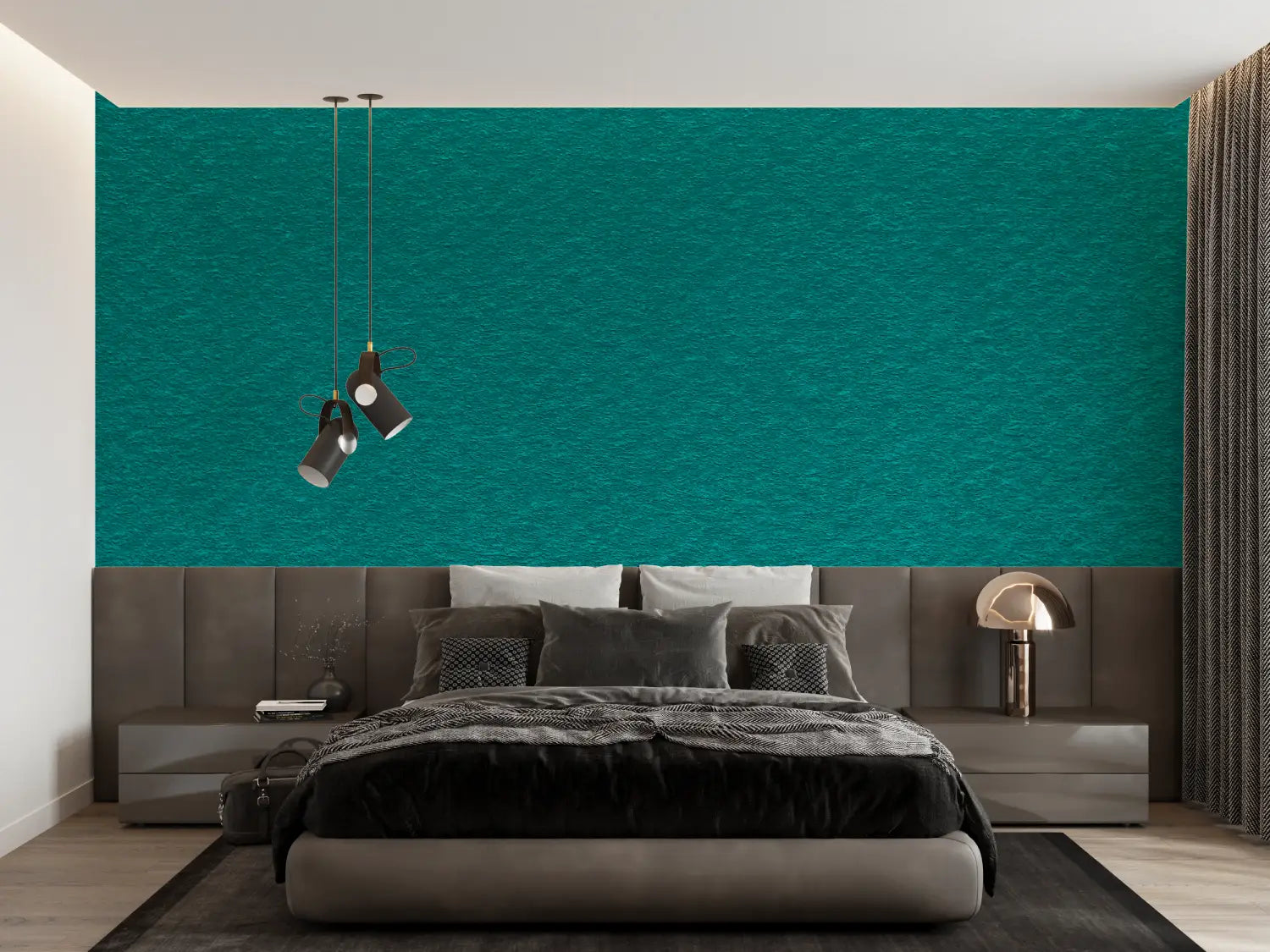 Art &amp; Deco Wallpaper - Textured Emerald