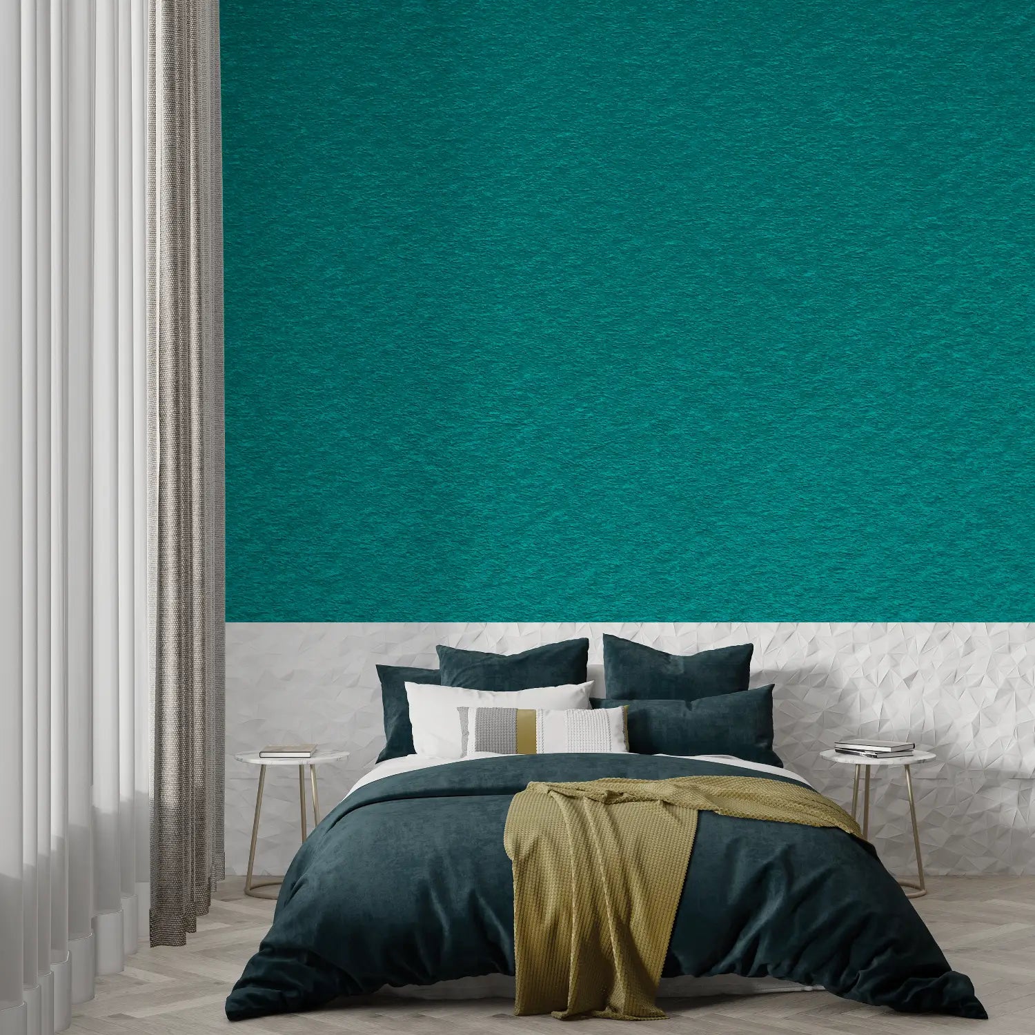 Art &amp; Deco Wallpaper - Textured Emerald