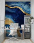 Geometric Wallpaper - Golden Facets